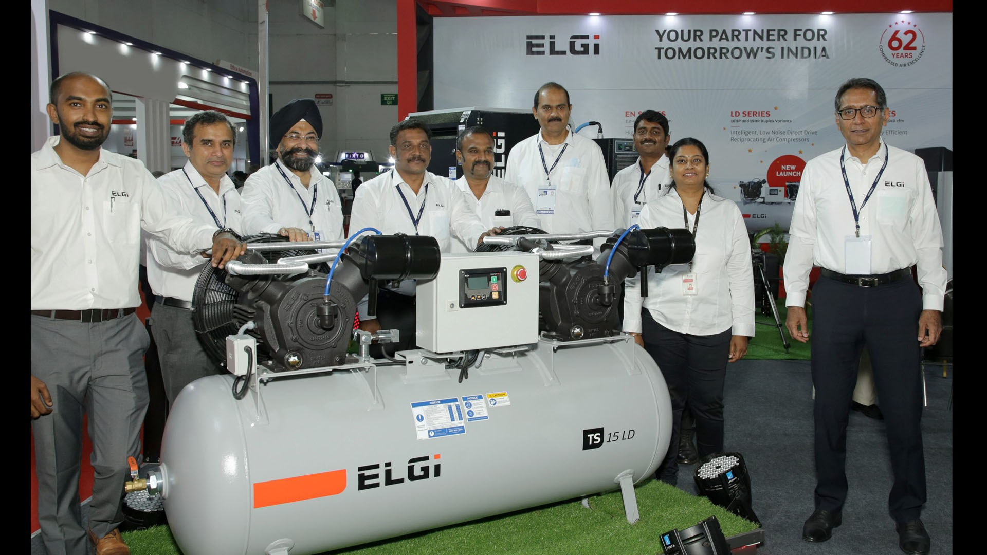 ELGi introduces intelligent, energyefficient compressors at INTEX 2022