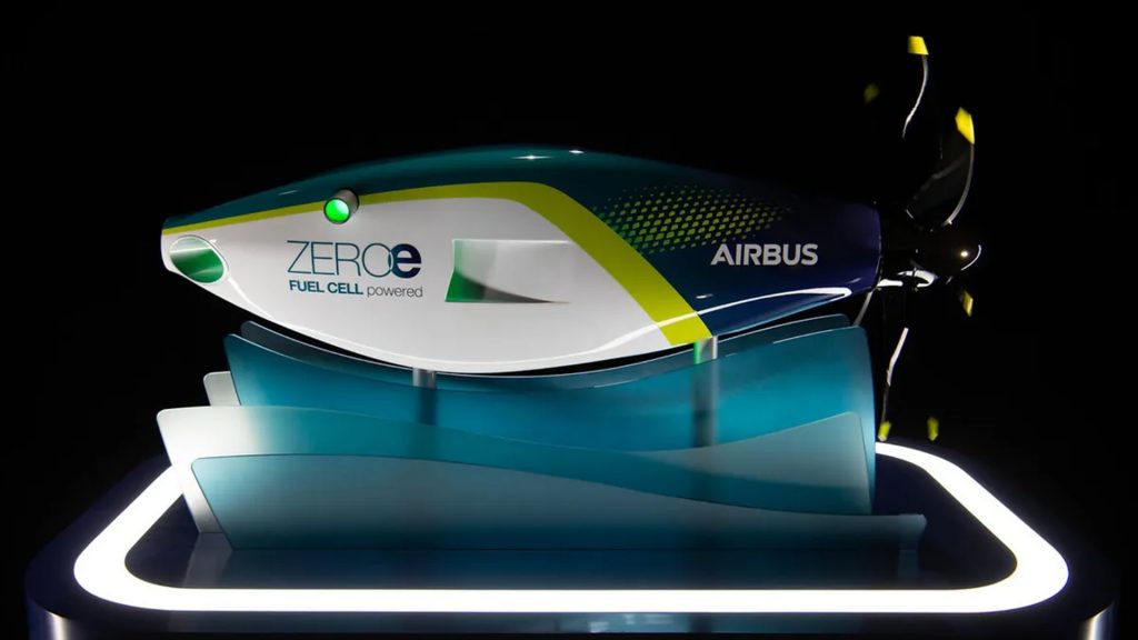 Airbus unveils hydrogenpowered fuel cell zeroemission engine