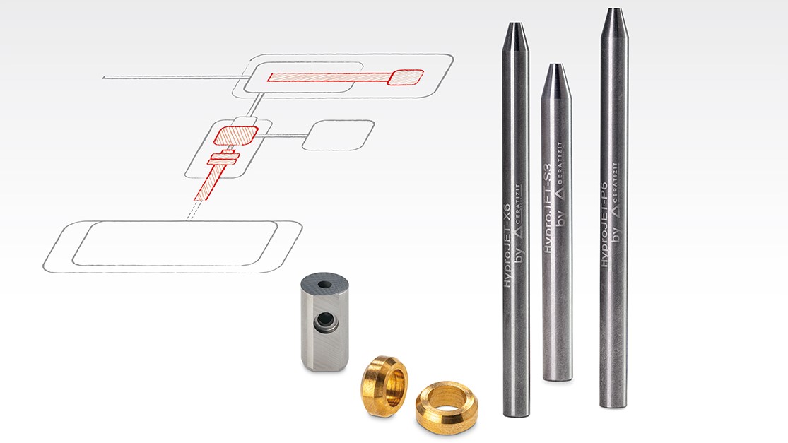 New lineup of waterjet nozzles is offered by CERATIZIT Manufacturing