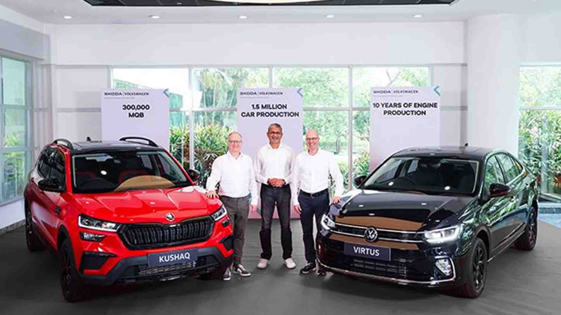 Skoda Auto Volkswagen Celebrates Production Milestones At Its Chakan Skoda