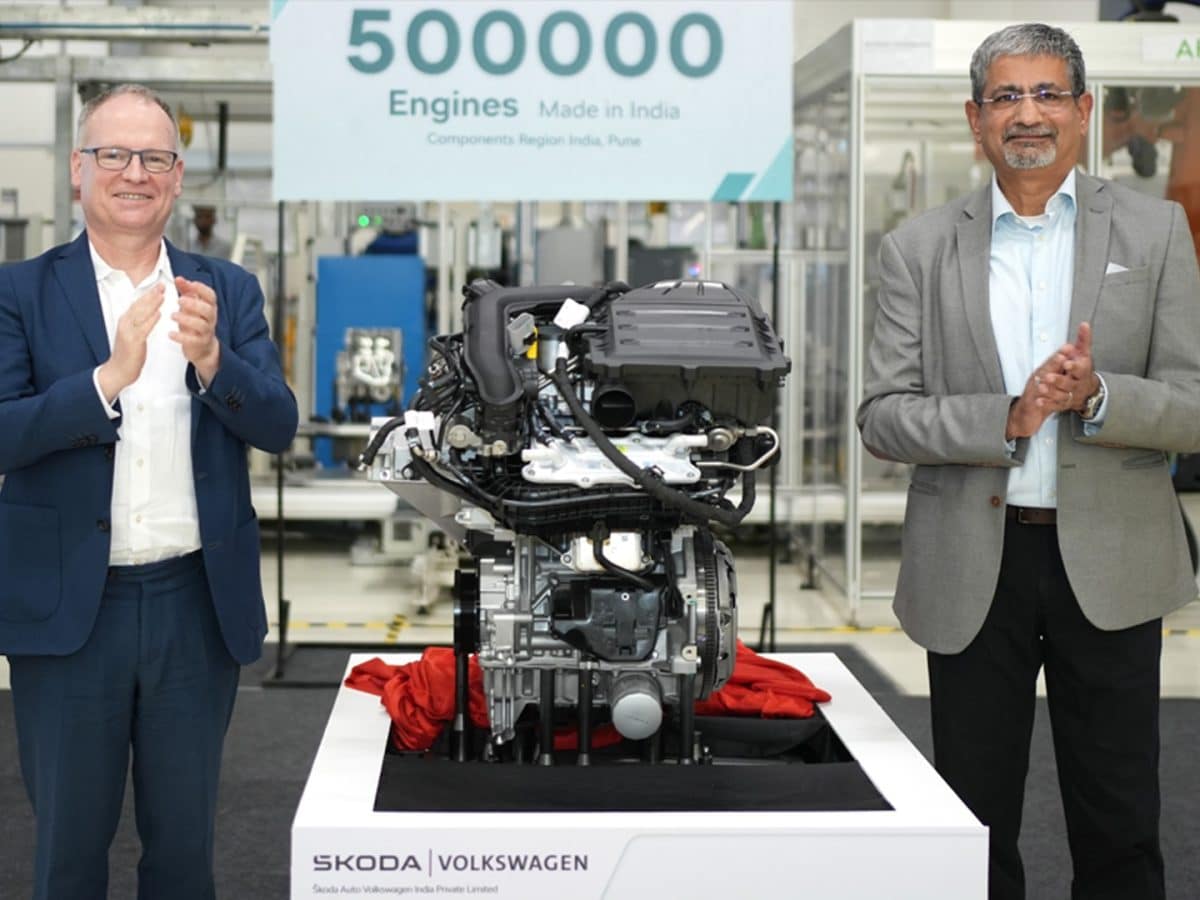 Skoda Auto Volkswagen India achieves milestone with 500,000 locally made engines