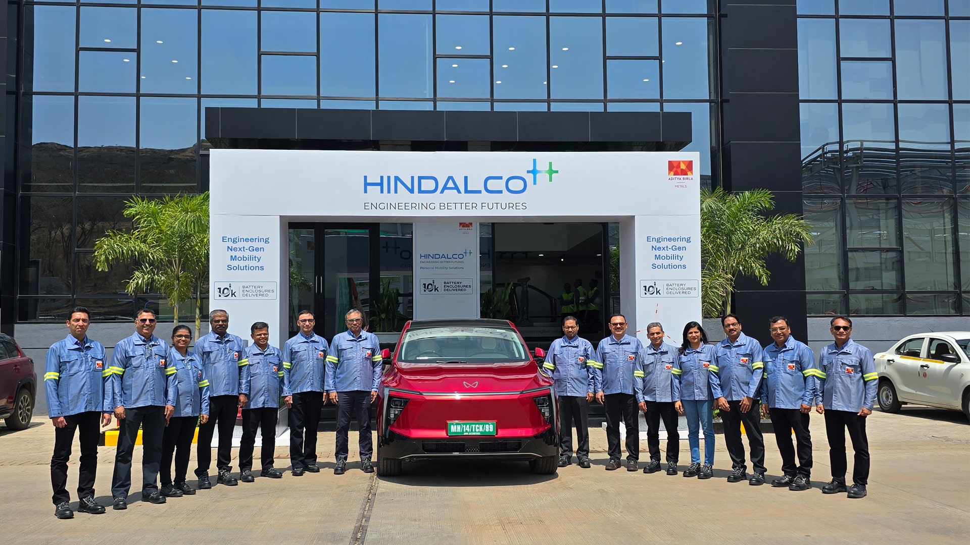 Hindalco delivers 10,000 aluminium battery enclosures for Mahindra’s e-SUVs.