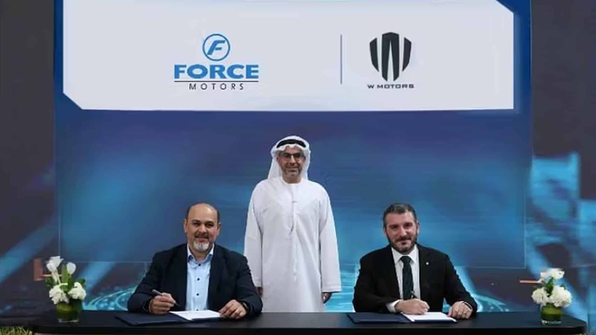 Force Motors signs MoU with UAE’s W Motors to co-develop vehicles and advance cross-border mobility innovation