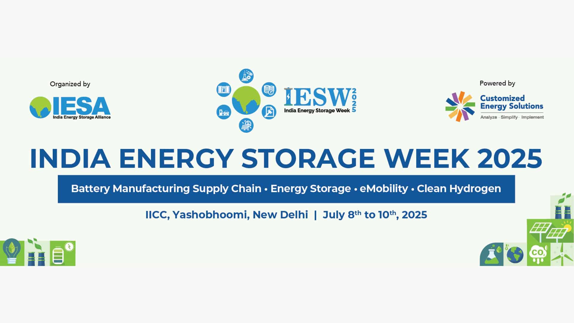 India Energy Storage Week 2025: Driving Investment in Energy Storage, EVs, and Green Hydrogen