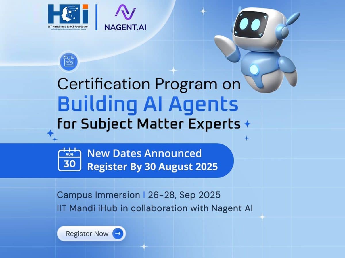 IIT Mandi TIH, Nagent AI launch hybrid no-code AI programme