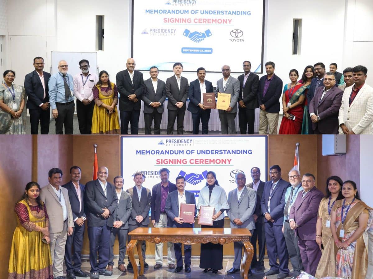 Toyota Kirloskar and Presidency University launch M.Tech in Automotive IT